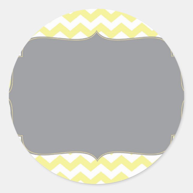 Adesivo Vintage Yellow Cheveron (Frente)