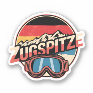 Adesivo Vintage Zugspitze bavarian outdoor nature gifts