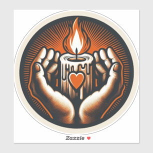 Adesivo Vintagem de Halloween