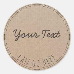 Adesivo Vintagem de produtos feitos à mão Simples Trenda