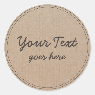 Adesivo Vintagem de produtos feitos à mão Simples Trenda