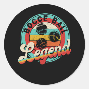 Adesivo Vintagem do Retro Bocci Ball Legend