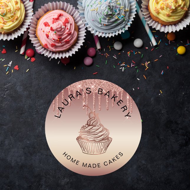Adesivo Vintagem russa da padaria do Cupcake Cakes & Sweet (Criador carregado)