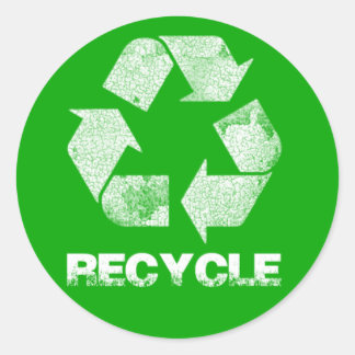 Adesivo Vintagens verdes reciclares