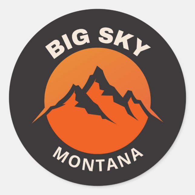 Adesivo Vinyl Sticker do Big Sky Montana (Frente)