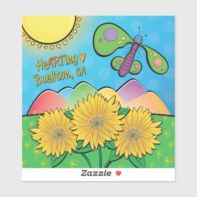 Adesivo Vinyl Sticker - Sunny Buellton - Buellton.Art (Folha)