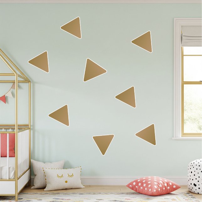 Adesivo vinyl triangular stickers for kids, wall decor (Criador carregado)
