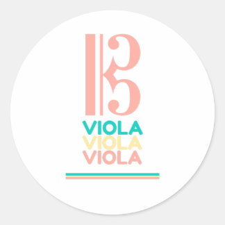 Adesivo Viola Alto Clef Sticker