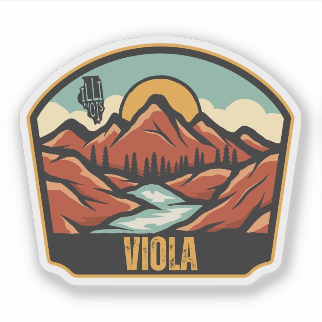 Adesivo Viola, Illinois  (Frente)