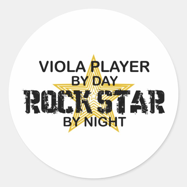 Adesivo Viola Rock Star por Noite (Frente)