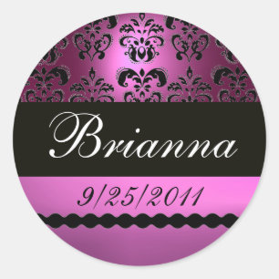 ADESIVO VIOLET BLACK DAMASK