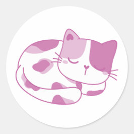 Adesivo Violet Dreams: Gatinho Dormindo