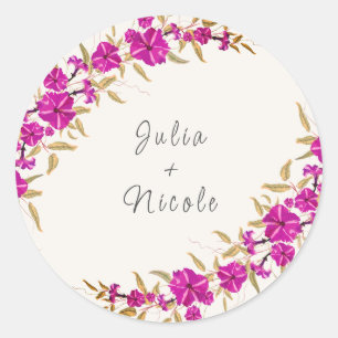 Adesivo Violeta Flor de Jardim de Trombeta Selvagem Casame
