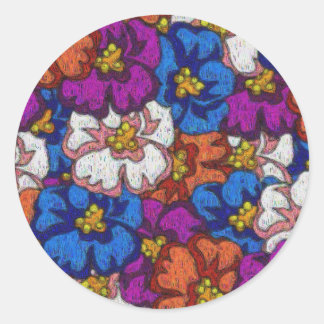 Adesivo Violetas de abstrato