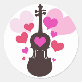 Adesivo Violin Love Stickers