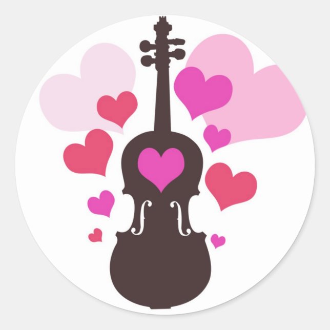 Adesivo Violin Love Stickers (Frente)