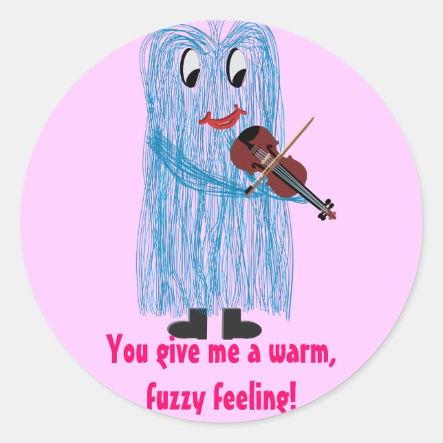 Adesivo Violin & Viola - Sentir um Felpudo quente (Frente)