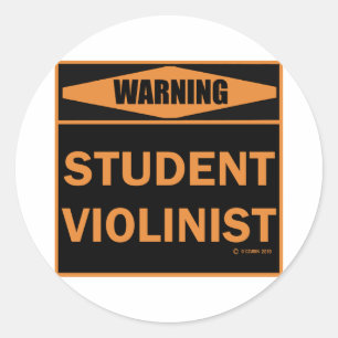 Adesivo Violinista estudantil