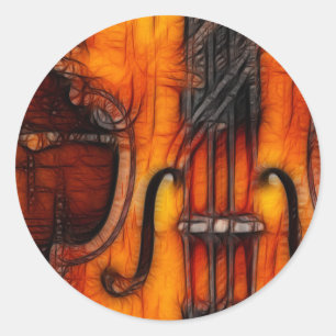 Adesivo Violino artístico