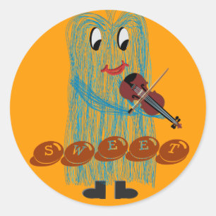 Adesivo Violino & viola - obtenha um sentimento distorcido