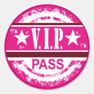 Adesivo VIP Pass Party Sticker (orquídea)