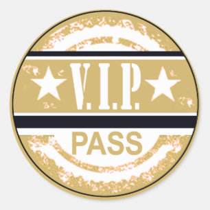 Adesivo VIP Pass Party Sticker (tan)