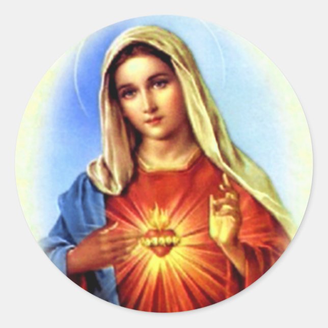 Adesivo Virgem Abençoada Maria - Mãe de Deus (Frente)