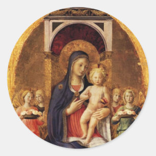 ADESIVO VIRGEM COM CRIANÇAS E ÂNGULOS