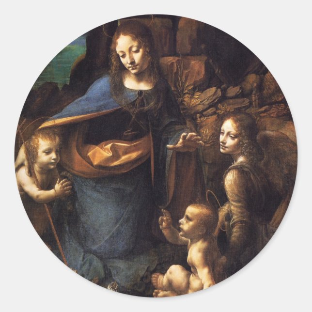 Adesivo Virgem das Rochas (Frente)