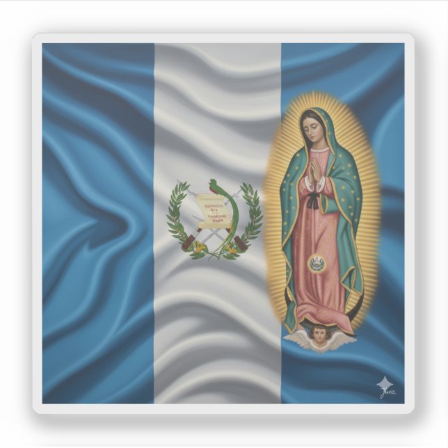 Adesivo Virgem de Guadalupe - Guatemala (Frente)