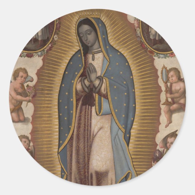 Adesivo Virgem Espanhola Real Mary de Guadalupe (Frente)