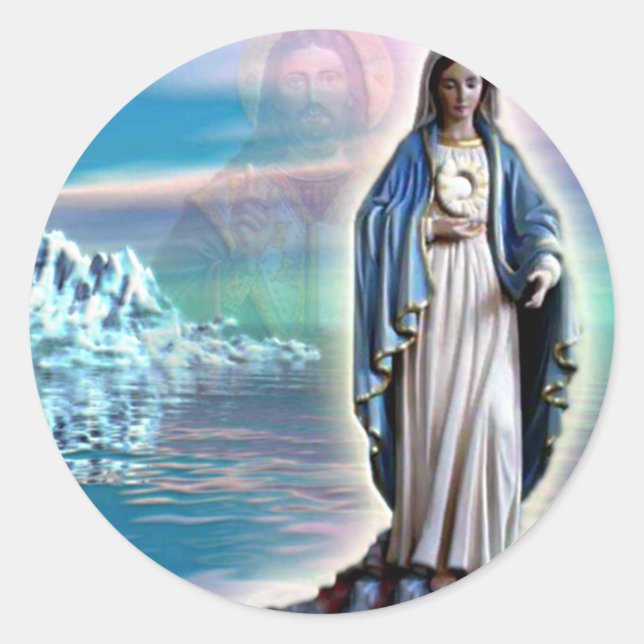 Adesivo Virgem Maria Abençoada - Mãe de Deus (Frente)