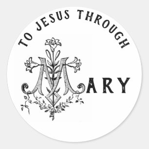 Adesivo Virgem Maria Cruz de Jesus Católico Religioso