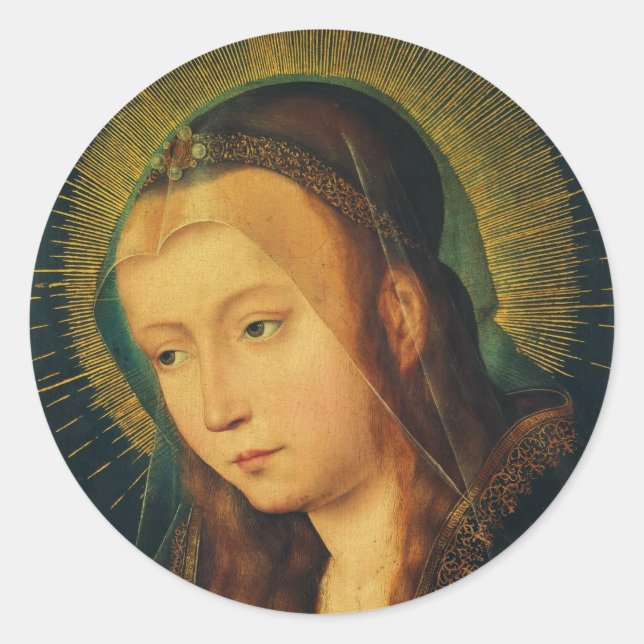 Adesivo Virgem Maria em oração (Frente)