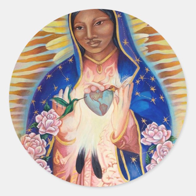 Adesivo Virgem Maria - Nossa Senhora de Guadalupe (Frente)