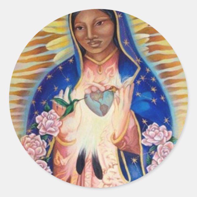 Adesivo Virgem Maria - Nossa Senhora de Guadalupe (Frente)
