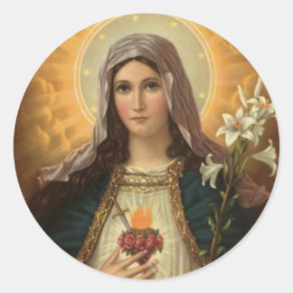 Adesivo Virgem Marie ao Lys