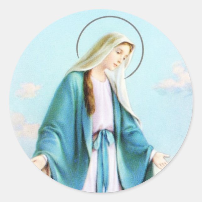 Adesivo Virgem Mary Crescent Moon (Frente)