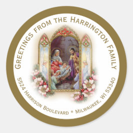 Adesivo Virgem Religiosa Maria Natividade de Natal