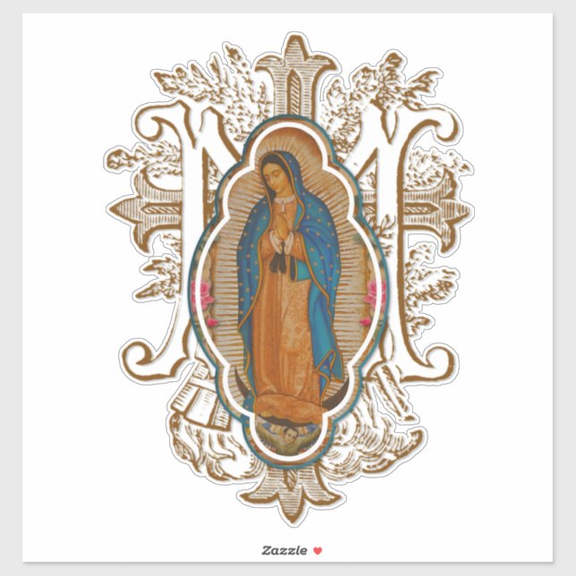 Adesivo Virgem Religiosa Mary Guadalupe Espanhol (Folha)