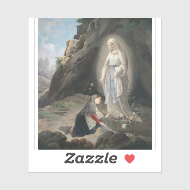 Adesivo Virgen de Fátima (Folha)