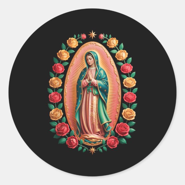 Adesivo Virgen De Guadalupe Saint Mary Christian Religious (Frente)