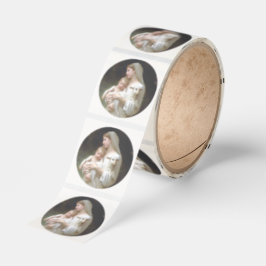 Adesivo Virgin And Child L'Innocence Round Stickers