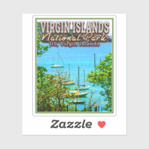 ADESIVO VIRGIN ISLANDS NATIONAL PARK - ILHAS VIRGENS DOS E