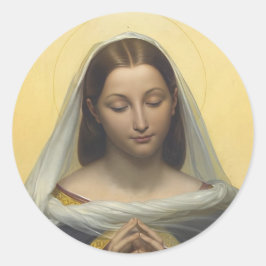 Adesivo Virgin Mary In Prayer Round Sticker