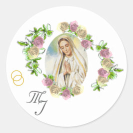 Adesivo Virgin Mary Monogrammed Wedding