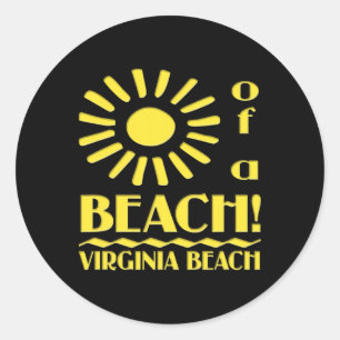 Adesivo Virginia Beach Souvenir Sun Beaches