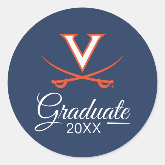 Adesivo Virginia Cavaliers | Graduação (Frente)