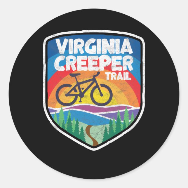 Adesivo Virginia Creeper Trail Mountain Bike (Frente)
