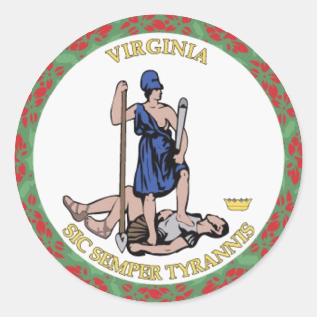 Adesivo Virginia State Seal (Frente)